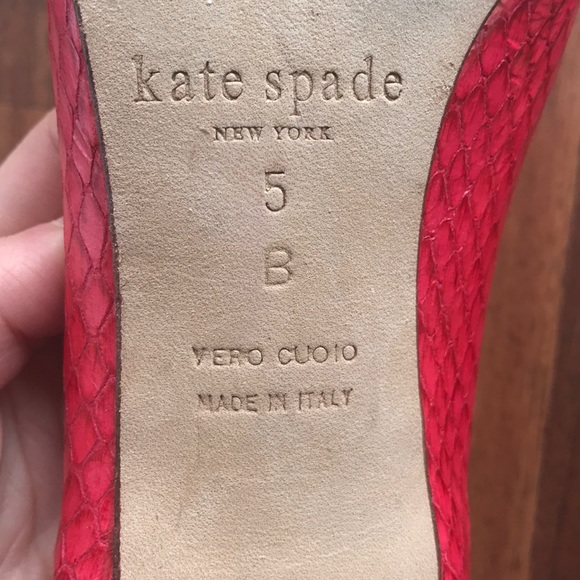 Women’s Kate Spade Pink Heels Size 5 - Picture 5 of 5